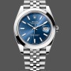 Mens Rolex Datejust 41-126300 0002, Stainless Steel, Blue Fluted Dial, Jubilee Bracelet Blue Dial Replica Watch Image