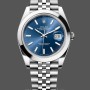 Men's Rolex Datejust 41-126300 0002, Stainless Steel, Blue Fluted Dial, Jubilee Bracelet Blue Dial