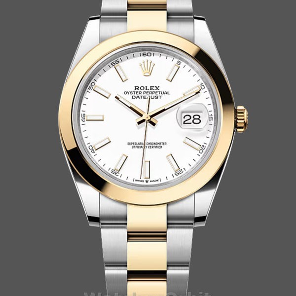 Mens Rolex Datejust 41-m126303, Two-Tone, White Dial, Men’s White Dial Replica Watch Image