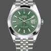 Mens Rolex Datejust 41 Mint Green Dial Stainless Steel 126300 Mens Green Dial Replica Image