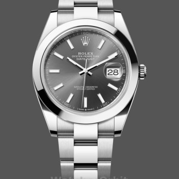 Men's Rolex Datejust 41-M126300 0007, Oyster Stainless Steel, Slate Dial, Men’s Grey Dial