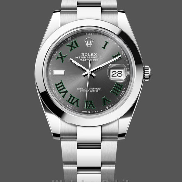 Mens Rolex Datejust 41-M126300 0013, Oyster Stainless Steel, Slate Dial, Men’s Grey Dial Replica Watch Image