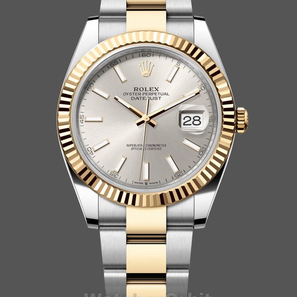 Mens Rolex Datejust 41-126333, Golden Fluted Motif, Champagne Dial Champagne Dial Replica Image