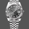 Mens Rolex Datejust 41-m126334 0006, Rhodium Diamond Dial, Fluted Bezel, Men’s Grey Dial Replica Watch Image