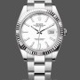 Men's Rolex Datejust 41-M126334, Stainless Steel & White Gold, White Dial, Men’s White Dial