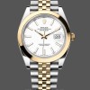 Mens Rolex Datejust 41mm Stainless Steel Yellow Gold M126303 0016 Mens White Dial Replica Watch Image
