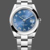 Mens Rolex Datejust 41-M126300 0017, Stainless Steel, Azzuro Blue Roman Dial, Men’s Blue Dial Replica Watch Image