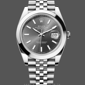 Men's Rolex Datejust 41-M126300 0008, Stainless Steel, Grey Dial, Jubilee Band, Men’s Grey Dial