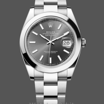 Men's Rolex Datejust 41-M126300 0007, Stainless Steel, Slate Dial, Men’s Grey Dial