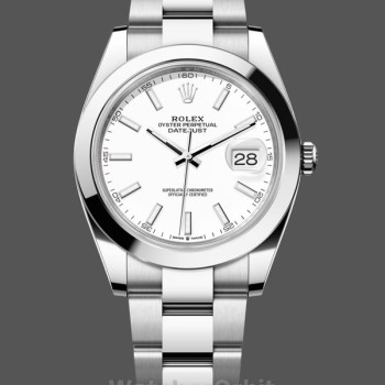 Men's Rolex Datejust 41-M126300 0005, Stainless Steel, White Dial, Men’s White Dial