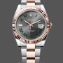 Men's Rolex Datejust 41-m126331 0015, Steel & Everose Gold, Wimbledon Dial, Oyster Band Grey