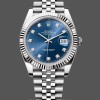 Mens Rolex Datejust 41-126334 0016, White Gold, Blue Dial Blue Dial Replica Watch Image
