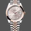 Unisexs Rolex Datejust 41mm Mens-126301 0010-Rose Gold-Sundust Index Dial Sundust Replica Image