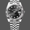 Mens Rolex Datejust 41-m126334, Rolesor, Black Diamond Dial, Men’s Black Dial Replica Watch Image