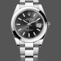 Men's Rolex Datejust 41-126300 0011, Oyster Stainless Steel, Black Index, Men’s Black Dial