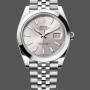 Men's Rolex Datejust 41-m126300 0004, Oystersteel, Silver Stick Dial, Domed Bezel Silver Dial