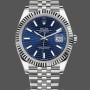 Men's Rolex Datejust 41-126334, Pre‑owned, Blue Motif Dial, Jubilee Bracelet, Blue Dial