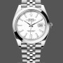 Men's Rolex Datejust 41-126300 0006, Stainless Steel, White Index, Jubilee White Dial