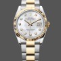 Women's Rolex Datejust 31-m278381RBR 0032, Rose Gold, Silver Floral Motif Diamond Dial, Diamond Bezel, Silver