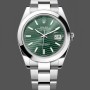 Men's Rolex Datejust 41-126300 0021, Steel, Oyster Bracelet, Smooth Bezel Green Dial