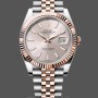 Men's Rolex Datejust 41-126331 0010, Two‑Tone, Rose Gold, Jubilee Band, Sundust Index Dial Sundust Dial