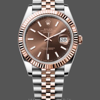 Men's Rolex Datejust-m126331 0002, Automatic, Rose Gold & Steel, Brown Dial