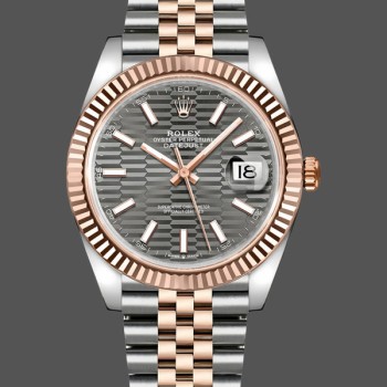 Men's Rolex Datejust-m126331 0020, Grey Fluted Motif Dial, Men’s Grey Dial