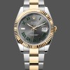 Mens Rolex Datejust-m126333 0019, 41mm, Grey Two-Tone, Men’s Grey Dial Replica Watch Image