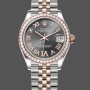 Women's Rolex Datejust Lady 31-278381RBR, Rose Gold & Steel, Slate Roman Diamond VI Dial, Diamond Bezel, Jubilee Bracelet, Women’s Slate