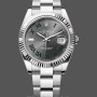 Men's Rolex Datejust 41mm Men's-m126334 0021-Fluted Bezel-Grey Wimbledon Dial Grey Wimbledon