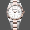 Mens Rolex Datejust-m126231 0018, Stainless Steel & Rose Gold, White Index, Oyster White Dial Replica Watch Image