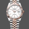 Mens Rolex Datejust-M126231 0017, Steel & Everose Gold, White Dial White Dial Replica Watch Image