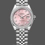 Women's Rolex Datejust 28mm Women's-m279384rbr 0003-Steel & White Gold-Pink Dial Pink Dial