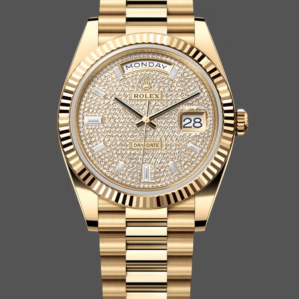 Mens Rolex Datejust 41-126333 0014, Gold & Steel, Black Dial, Men’s Black Replica Watch Image