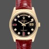 Unisexs Rolex Day Date 36-m128348RBR 0026, Yellow Gold, Champagne Dial, Diamond Bezel, Champagne Replica Watch Image