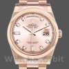 Unisexs Rolex Day-Date 36mm Unisex-118205-Pink Diamond Dial Pink Replica Image