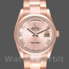 Unisexs Rolex Day-Date 36mm Unisex-118205-Rose Gold-Pink Dial Pink Replica Image