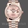 Unisex's Rolex Day-Date 36mm Unisex-118205-Rose Gold-Pink Dial-Automatic Pink