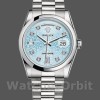 Unisexs Rolex Day-Date 36mm Unisex-118206-Ice Blue-Diamonds Dial Ice Blue Replica Image
