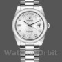 Unisex's Rolex Day-Date 36mm Unisex-118206-Jubilee-Silver Dial-Diamonds Silver