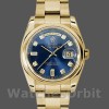 Unisexs Rolex Day-Date 36mm Unisex-118208-Blue Diamond Dial Blue Replica Image