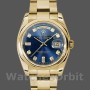 Unisex's Rolex Day-Date 36mm Unisex-118208-Blue Diamond Dial Blue