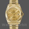 Unisexs Rolex Day-Date 36mm Unisex-118208-Champagne Dial-Arabic Numeral Hour Markers-Yellow Gold Champagne Replica Image