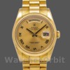 Unisexs Rolex Day-Date 36mm Unisex-118208-Champagne Dial-Roman Numerals Champagne Replica Image