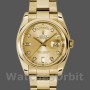 Unisex's Rolex Day-Date 36mm Unisex-118208-Champagne Diamond Dial Champagne