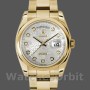 Unisex's Rolex Day-Date 36mm Unisex-118208-Silver Diamond Jubilee Dial Silver
