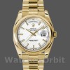 Unisexs Rolex Day-Date 36mm Unisex-118208-White Dial White Replica Image