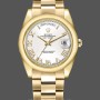 Unisex's Rolex Day-Date 36mm Unisex-118208-White Roman Dial-Roman Numerals White
