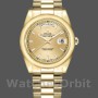 Unisex's Rolex Day-Date 36mm Unisex-118208-Yellow Gold-Champagne Dial Champagne