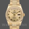 Unisexs Rolex Day-Date 36mm Unisex-118208-Yellow Gold-Champagne Dial-Roman Numerals Champagne Replica Image
